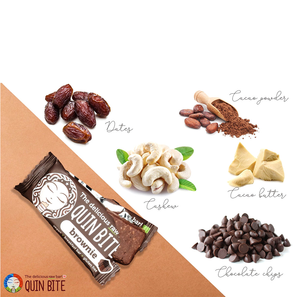 Quin Bite Bio Brownie | Rauwe reep