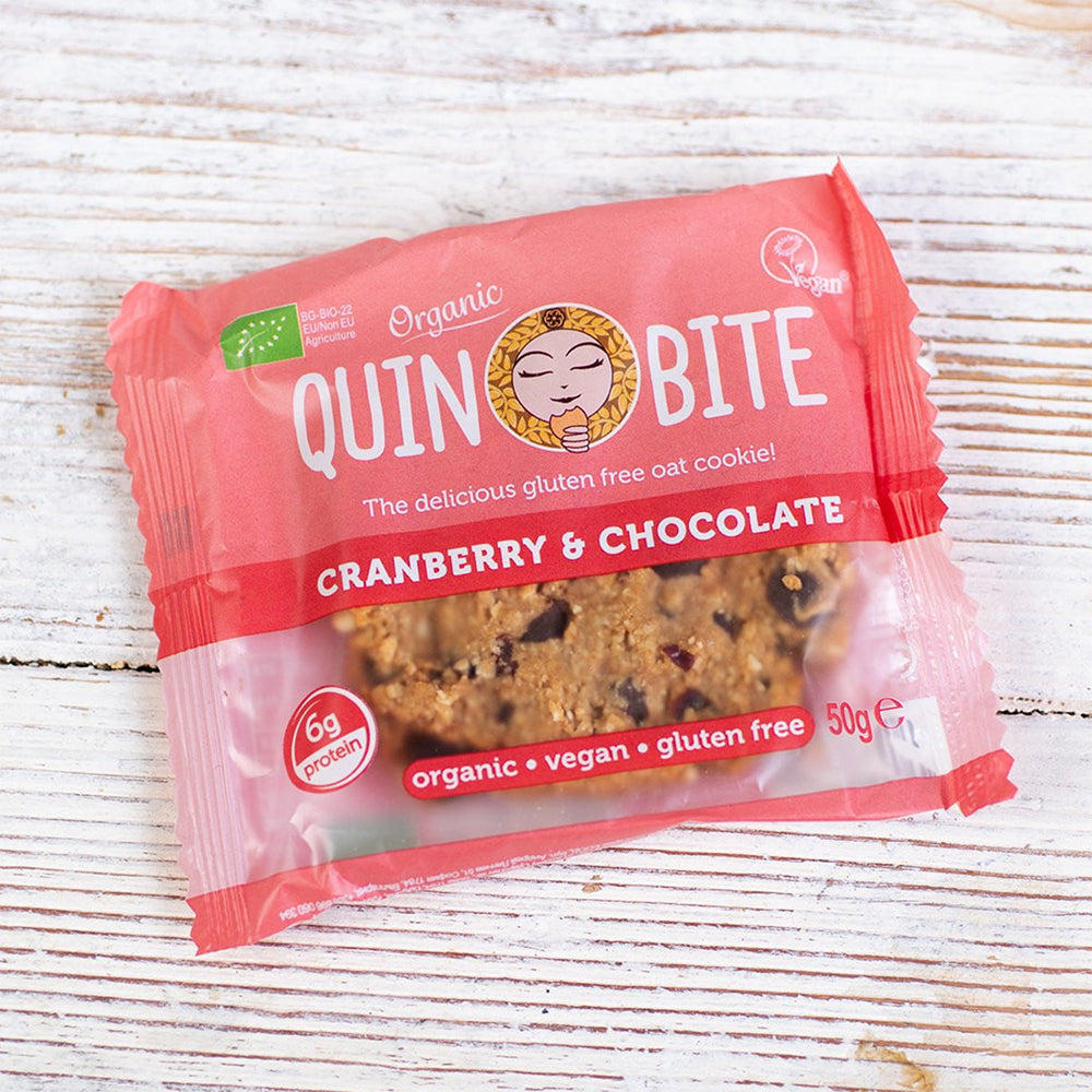 Quin Bite Bio Cranberry- und Schokoladenkekse