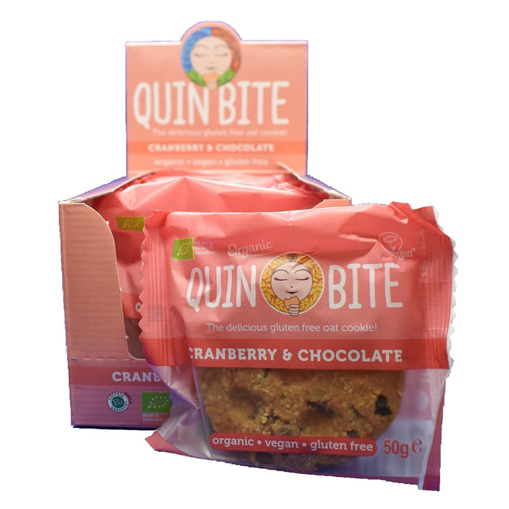 Quin Bite Bio Cranberry- und Schokoladenkekse