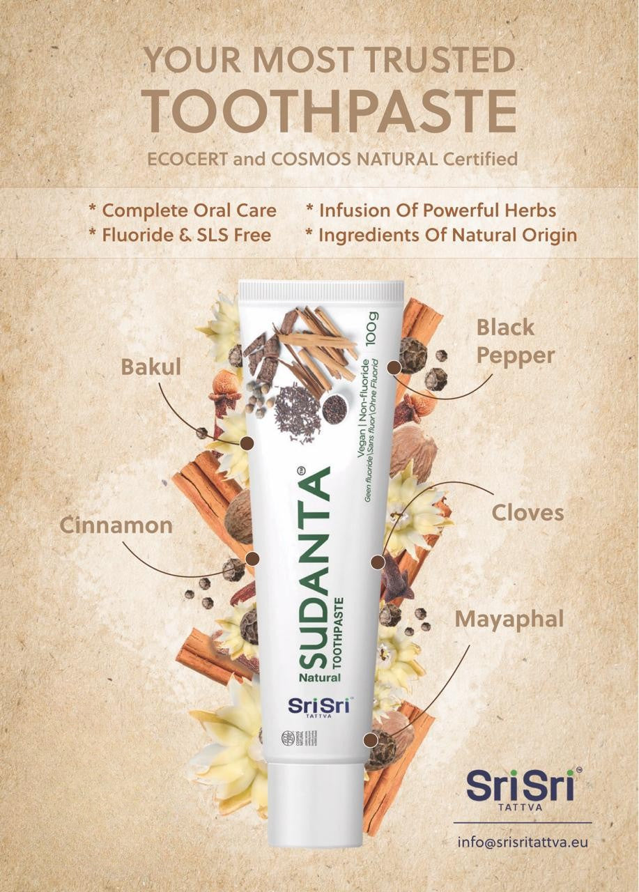 ECOCERT Sudanta Toothpaste 100g | Ayurvedic Dental Care