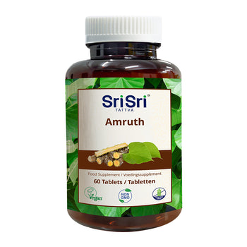 Amruth-Tabletten | 60 Tabletten | Giloy-Tabletten | Guduchi Amrutha Amrita | Tinospora Cordifolia-Pflanze