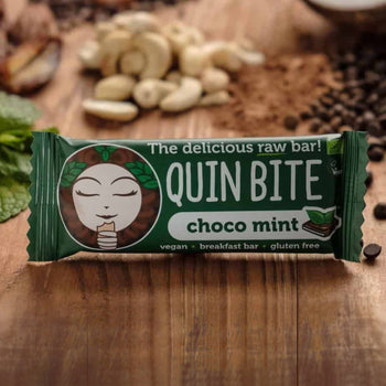 Quin Bite Bio Choco Munt | Rauwe repen