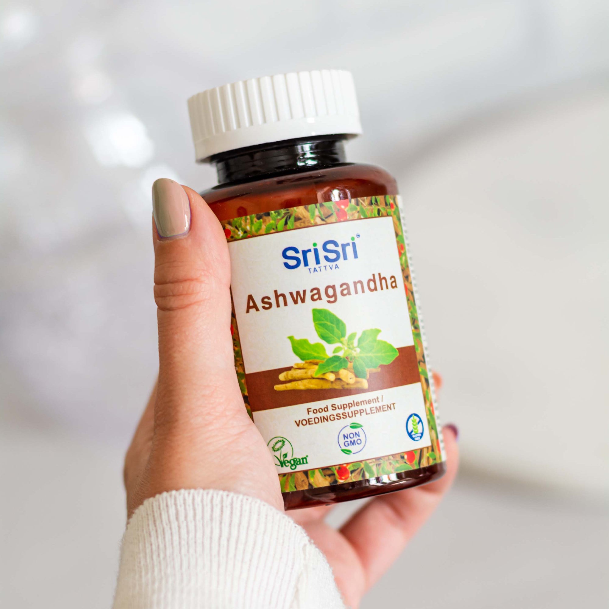 Premium Ashwagandha tabletten | 100% Veganistisch - Sri Sri Europa