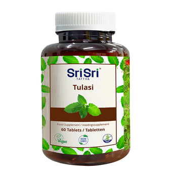 Tulasi-tabletten | Heilig basilicumsupplement | Tulasi Kruid | 60 tabletten