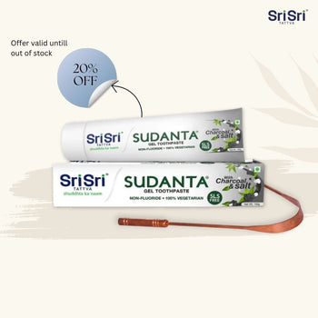 Oral care combo-2x copper Tongue cleaner and 2x Sudanta gel toothpaste