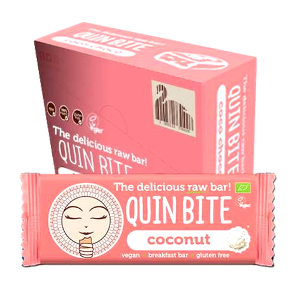 Quin Bite Bio Kokosnuss | Rohe Riegel