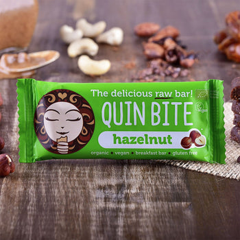 Quin Bite Bio Hazelnut | Raw Bars