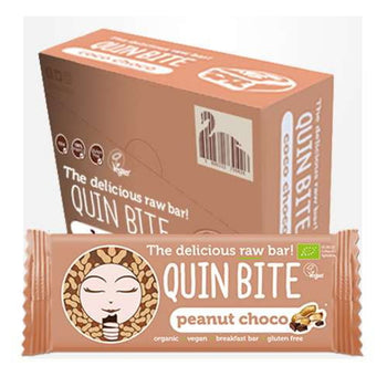 Quin Bite Bio Peanut Choco | Rohe Riegel