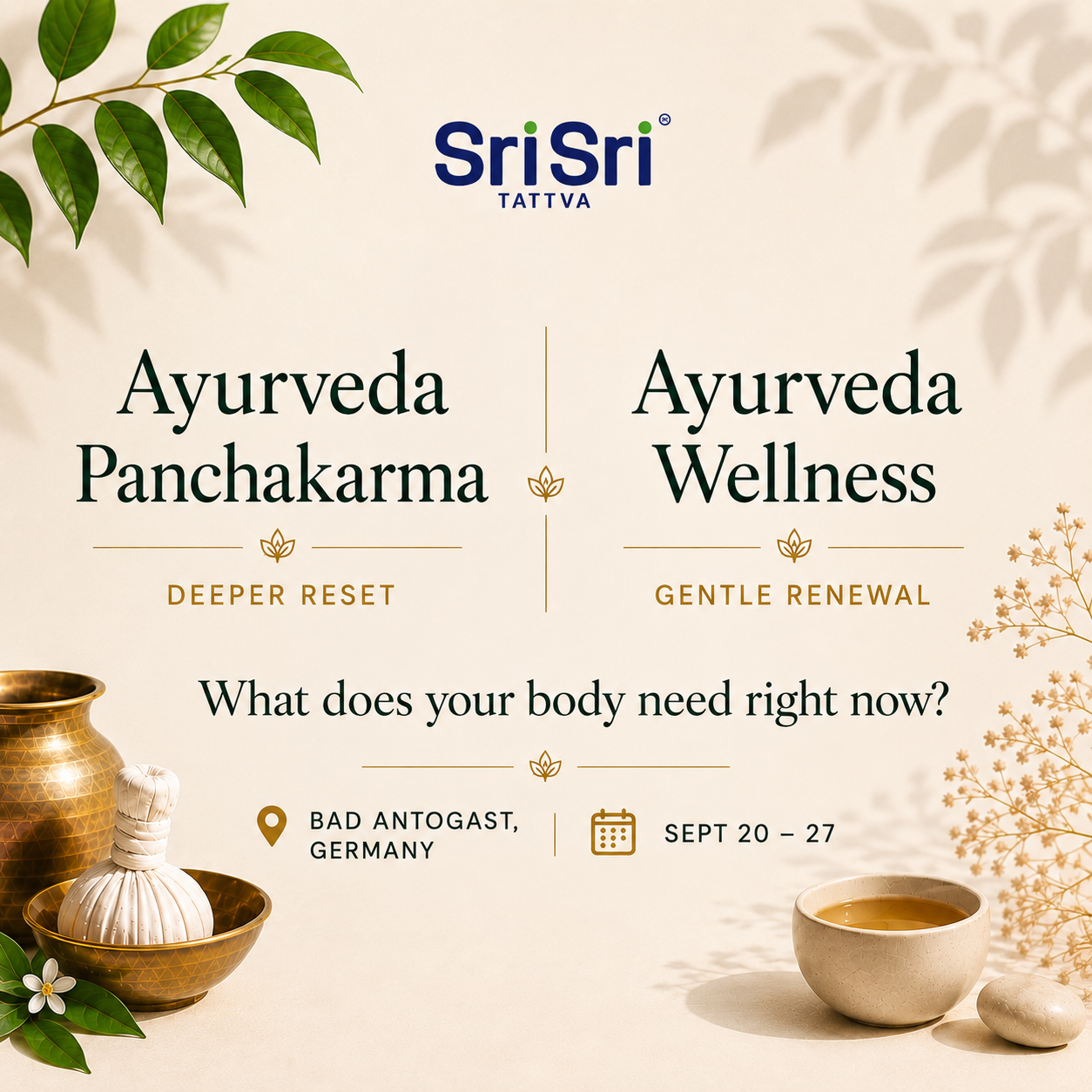Ayurveda Panchakarma Retreat or Ayurveda Wellness in Bad Antogast, Germany